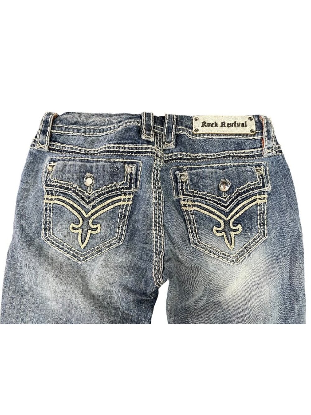 Rock Revival Women's Distressed Donna Bootcut Jeans Size 29